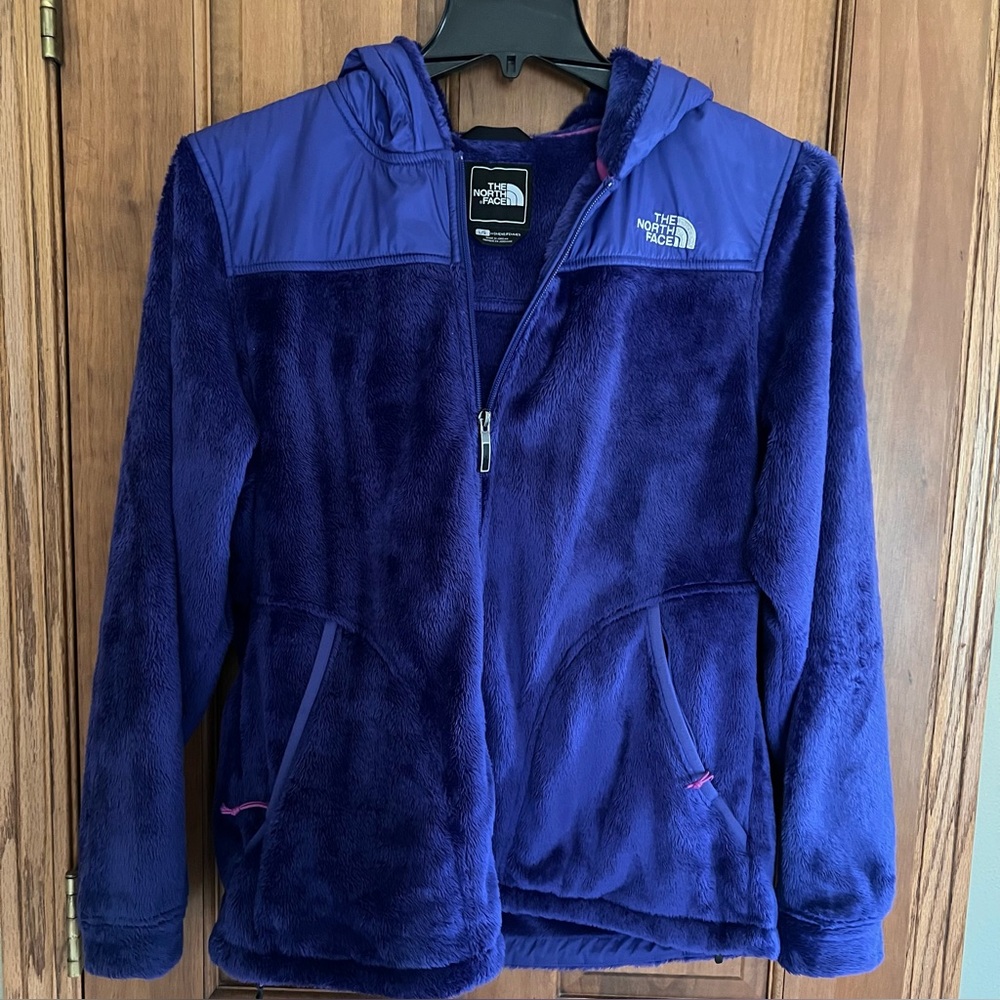 The North Face Women's Purple Fleece Jacket-L